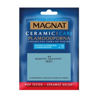 Farba ceramiczna Care Plamoodporna TESTER a9 błękitny amazonit 30 ml MAGNAT