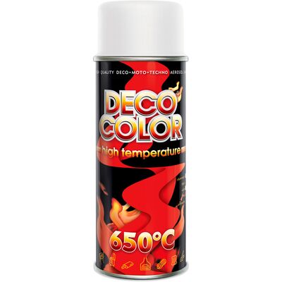 Lakier żaroodporny High Temperature biały 0,4 l DECO COLOR