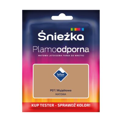 Farba lateksowa Plamoodporna  TESTER wyjątkowa P07 30 ml Śnieżka