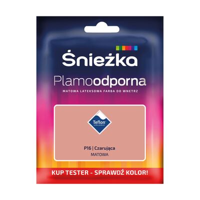 Farba lateksowa Plamoodporna  TESTER czarująca P16 30 ml Śnieżka