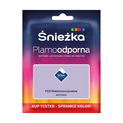 Farba lateksowa Plamoodporna  TESTER niekonwencjonalna P22 30 ml Śnieżka
