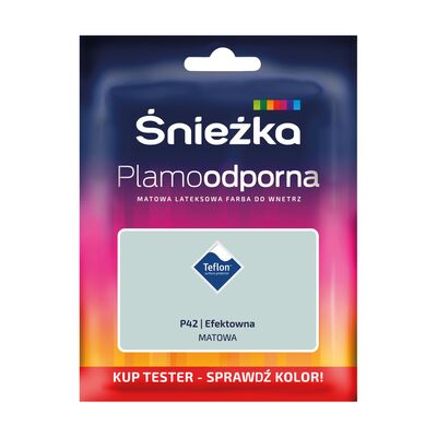 Farba lateksowa Plamoodporna  TESTER efektowna P42 30 ml Śnieżka