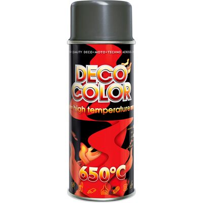 Lakier żaroodporny High Temperature antracytowy 0,4 l DECO COLOR