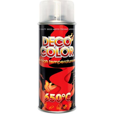 Lakier żaroodporny High Temperature bezbarwny 0,4 l DECO COLOR