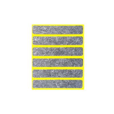 Samoprzylepne podkładki filcowe szare Premium grubość 6 mm 16 x 92 ANDPOL