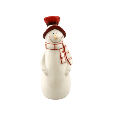 Figurka ceramiczna Bałwan 7,4 x 7 x 19 cm