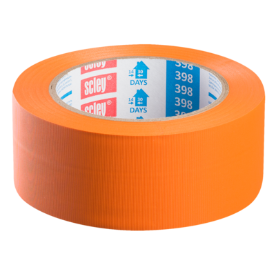 Taśma ochronna 398, 38 mm x 33 m tynkarska, karbowana 30 dni SCLEY