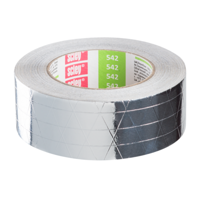 Taśma aluminiowa 542, 48 mm x 33 m zbrojona SCLEY