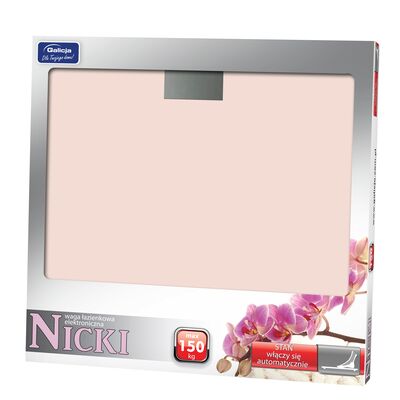 Waga łazienkowa elektroniczna NICKI różowa
