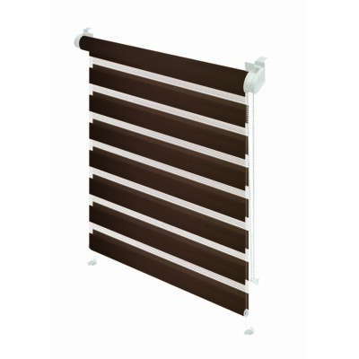 Zdjęcia - Żaluzje / rolety Gardinia Roleta Mini Zebra Z-754 Nature wenge 35,0 x 150 cm 