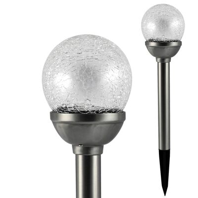 Lampa solarna POLUX KULA SL2302S RGB satyna
