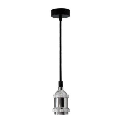 Lampa IL MIO Nola chrom DS-M-002A 1 x E27 100 cm czarna