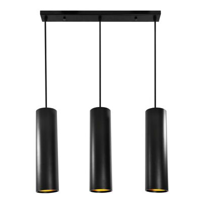 Lampa wisząca IL MIO LATI czarny mat+złoty w środku