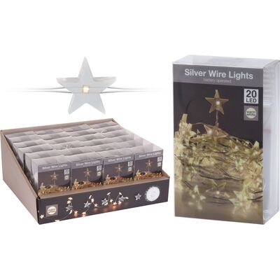 Lampki choinkowe Micro LED 20 ciepły biały kształty