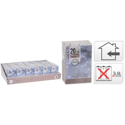 Lampki choinkowe LED 20 zimny biały