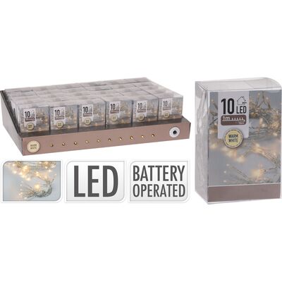 Lampki choinkowe LED 10 ciepły biały