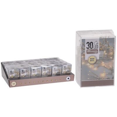Lampki choinkowe LED 30 ciepły biały