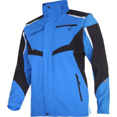 Kurtka softshell z kapturem LAHTI PRO L40930 niebiesko czarna 2XL