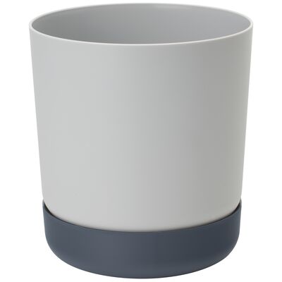 Doniczka SATINA DUO 17 platyna + antracyt