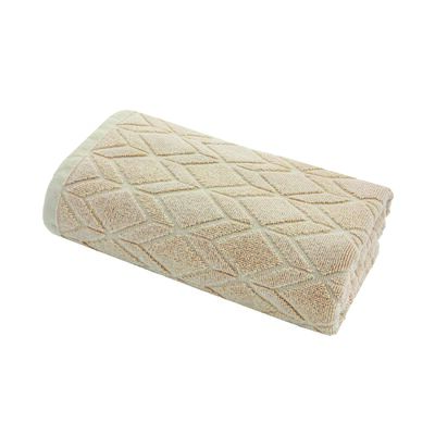 Ręcznik łazienkowy Geometric 130 x 70 Cappuccino bawełna TEXPOL