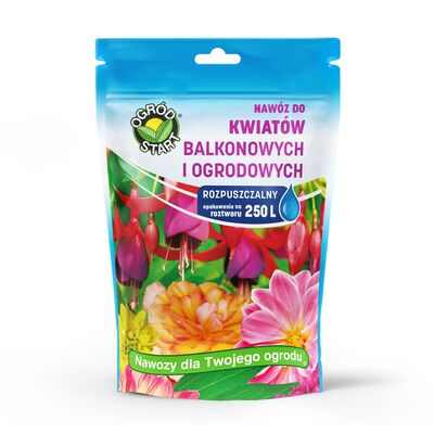 Nawóz do kwiatów balkonowych i ogrodowych rozpuszczalny 250 g Ogród Start