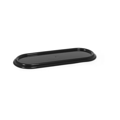 Zniczówka owalna 440 mm czarna