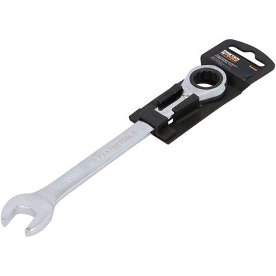 Klucz płasko-oczkowy z grzechotką 19 mm FASTER TOOLS