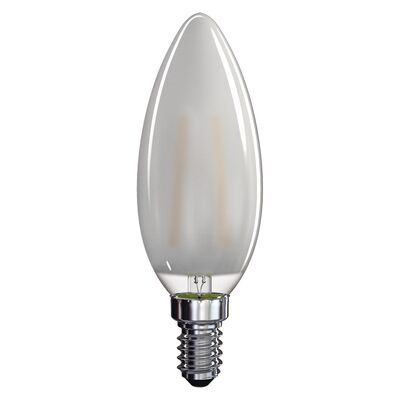 Żarówka LED Filament candle matowa 4W E14 ciepła biel