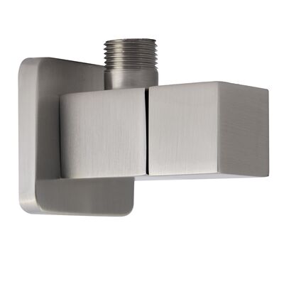 Zawór kątowy ZKSS kwadratowy 1/2" x 3/8" nikiel szczotkowany Loge
