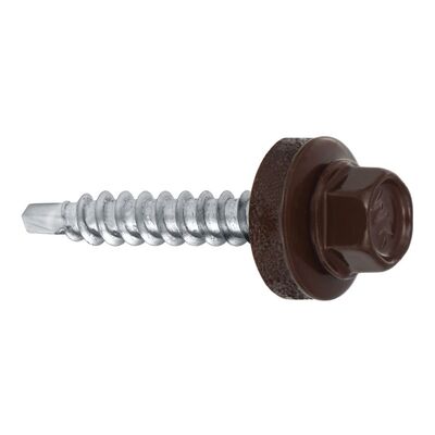 Wkręt samowiercący farmerski 4,8 x 35 RAL 8017 Wkręt-met