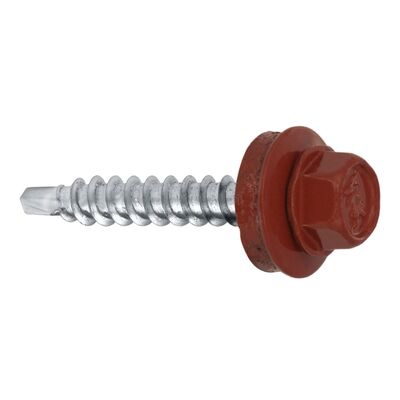Wkręt samowiercący farmerski 4,8 x 35 RAL 3009 Wkręt-met