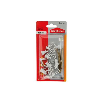 Kołek do mocowania w płytach G-K 10 x 50 Wkręt-met