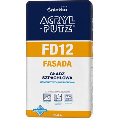 Gładź Szpachlowa cementowo-polimerowa FD12 FASADA 20 kg Acryl Putz