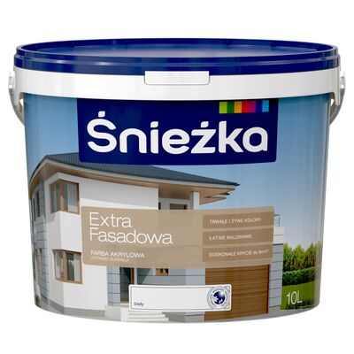 Farba Extra Fasadowa biały 10 l Śnieżka