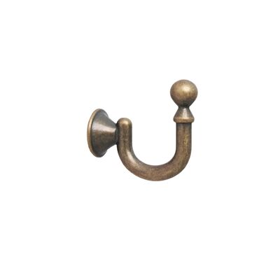 Haczyk metalowy mały złoty antyk 30 mm Bojanek