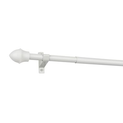 Karnisz do zazdrostek 55-085 cm biały Bojanek