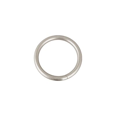 Kółka bez żabki satyna nikiel 25 mm 10 sztuk Bojanek