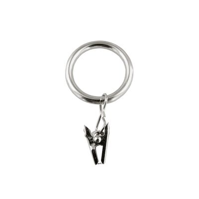 Kółka z żabką efekt stali nierdzewnej 16/19 mm 10 sztuk Bojanek