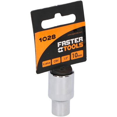 Nasadka sześciokątna 1/2” 10 mm FASTER TOOLS