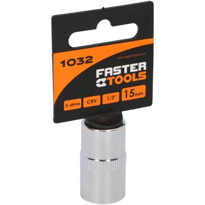 Nasadka sześciokątna 1/2” 15 mm FASTER TOOLS
