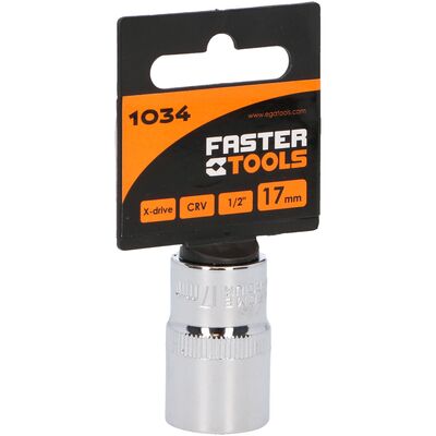 Nasadka sześciokątna 1/2” 17 mm FASTER TOOLS