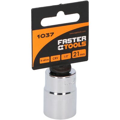 Nasadka sześciokątna 1/2” 21 mm FASTER TOOLS