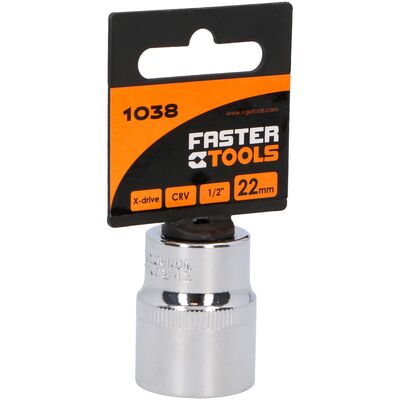 Nasadka sześciokątna 1/2” 22 mm FASTER TOOLS
