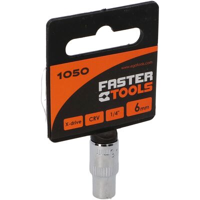 Nasadka sześciokątna 1/4” 6 mm FASTER TOOLS