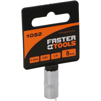 Nasadka sześciokątna 1/4” 8 mm FASTER TOOLS