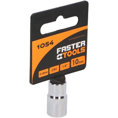 Nasadka sześciokątna 1/4” 10 mm FASTER TOOLS