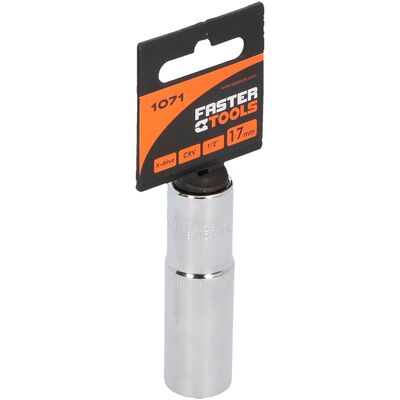 Nasadka długa sześciokątna 1/2” 17 mm FASTER TOOLS