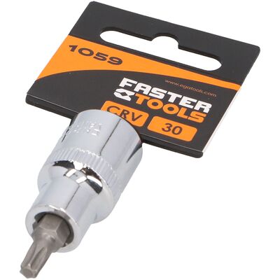 Nasadka TORX z trzpieniem 1/2” T30 FASTER TOOLS