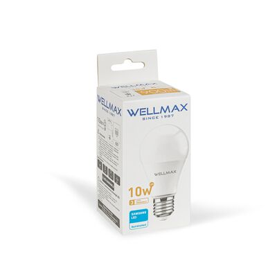 Żarówka ledowa Wellmax Samsung tradycyjna LED E-27 10W barwa ciepła
