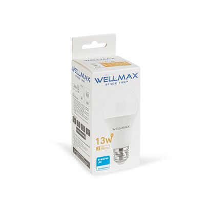 Żarówka ledowa Wellmax Samsung tradycyjna LED E-27 13W barwa ciepła